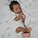 Reborn Baby Doll - 18 Inch 46 cm Silicone Lighter Brown Skin Ages 3+