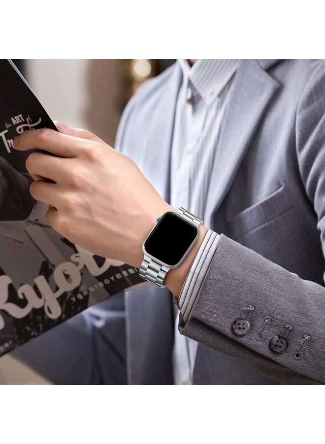 Metal Chain Band - 41mm 40mm 38mm 44mm 42mm 45mm 49mm Stainless Steel