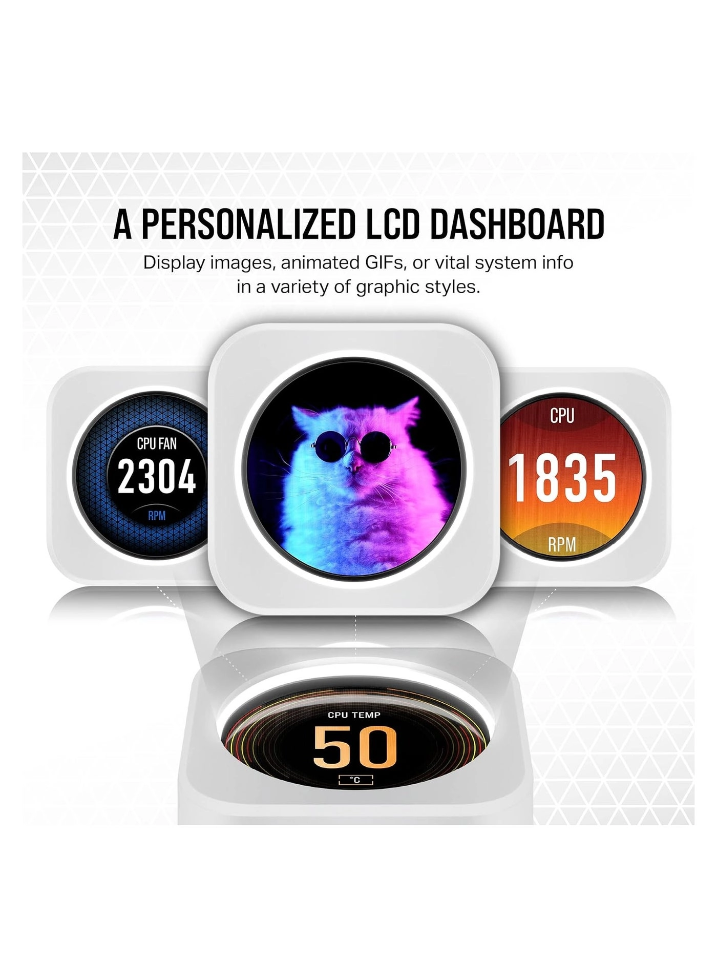 iCUE H150i Elite LCD XT - Three AF120