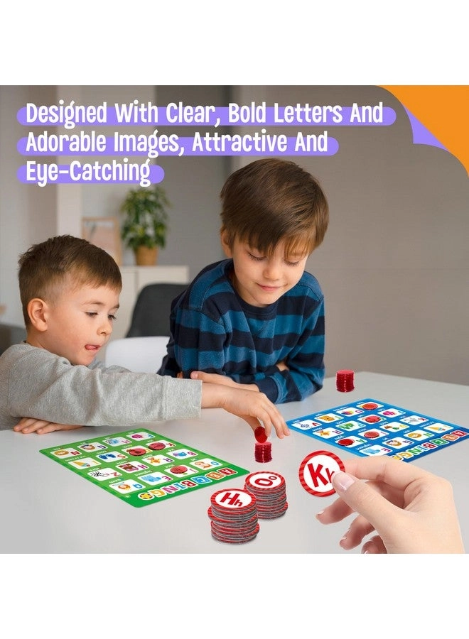 Alphabet & CVC Bingo Game, - Ages 4 and up 12 pieces