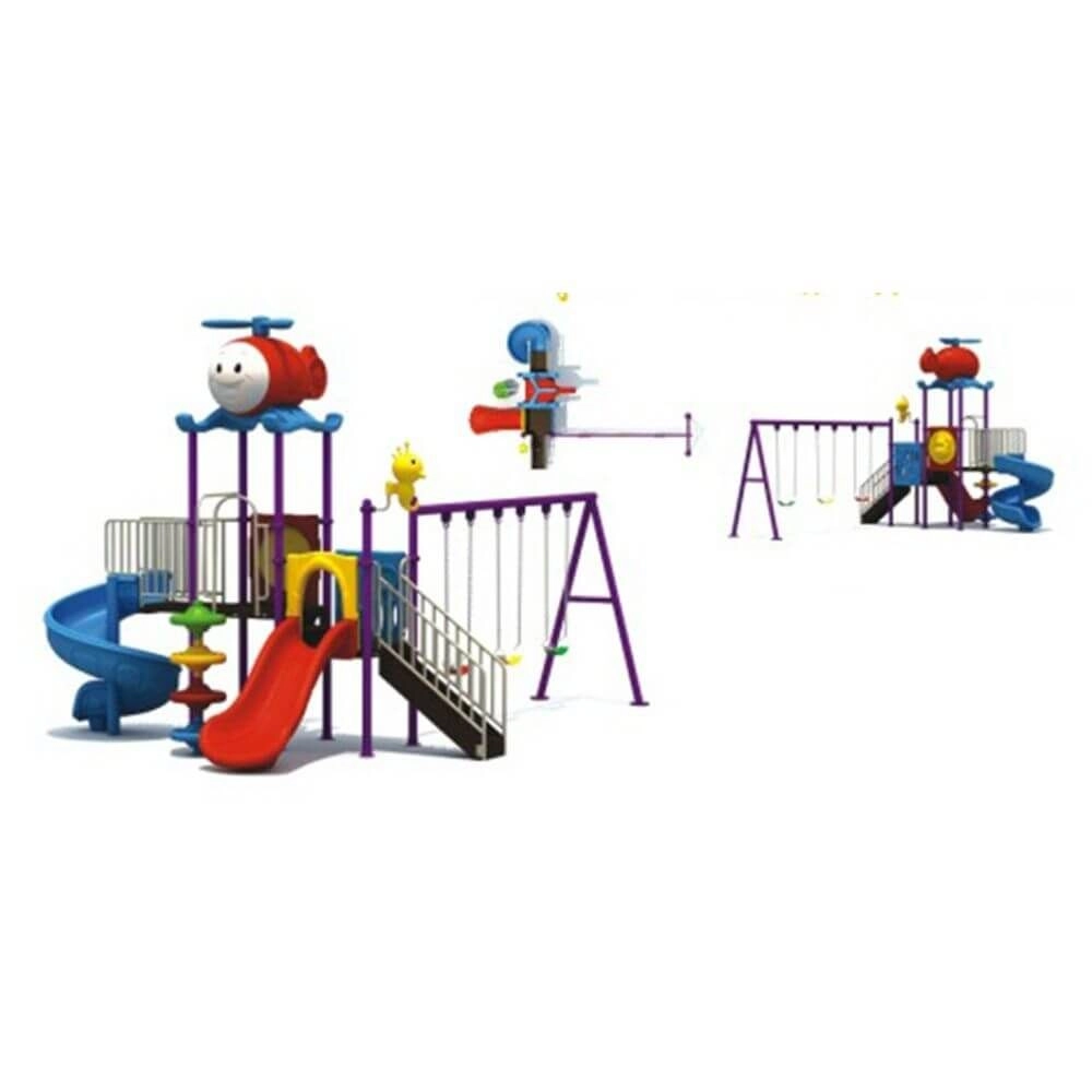 Kids Playground Climbers Swings N Slide - 3+ Multi Colour