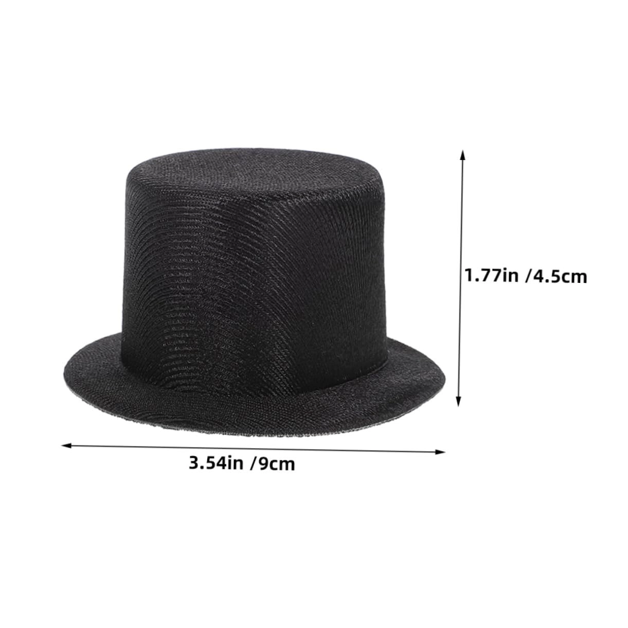 Mini Top Hats - 6 Pieces 9.00X9.00X4.50CM