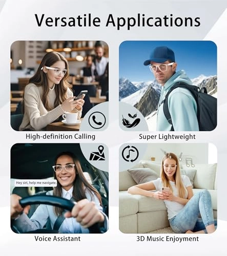 AI Smart Glasses - 116 Languages Bluetooth 5.4 UV400