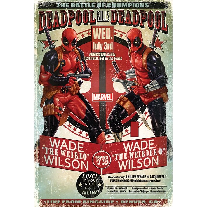 PYRAMID POSTERS Deadpool Wade Vs Wade - high quality gsm paper 61 x 91.5 cm