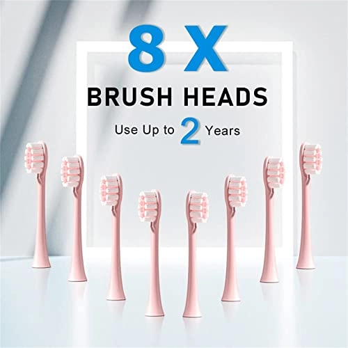 Sonic Electric Toothbrush - Rechargeable 8 Brush Heads 6 Cleaning Modes