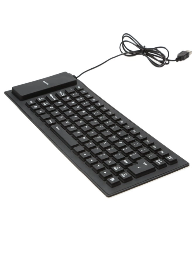Generic Foldable Flexible Rollup Silicone Keyboard - Wired