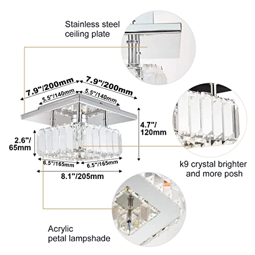 Mini Crystal Chandelier - 3000k - 6000k