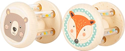 Animals Rattles - 0 months and up Wood set of 2