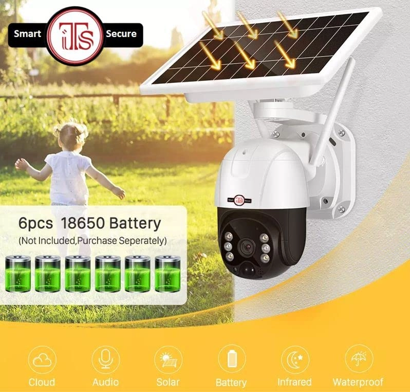 Wireless Solar PT Dome 4MP