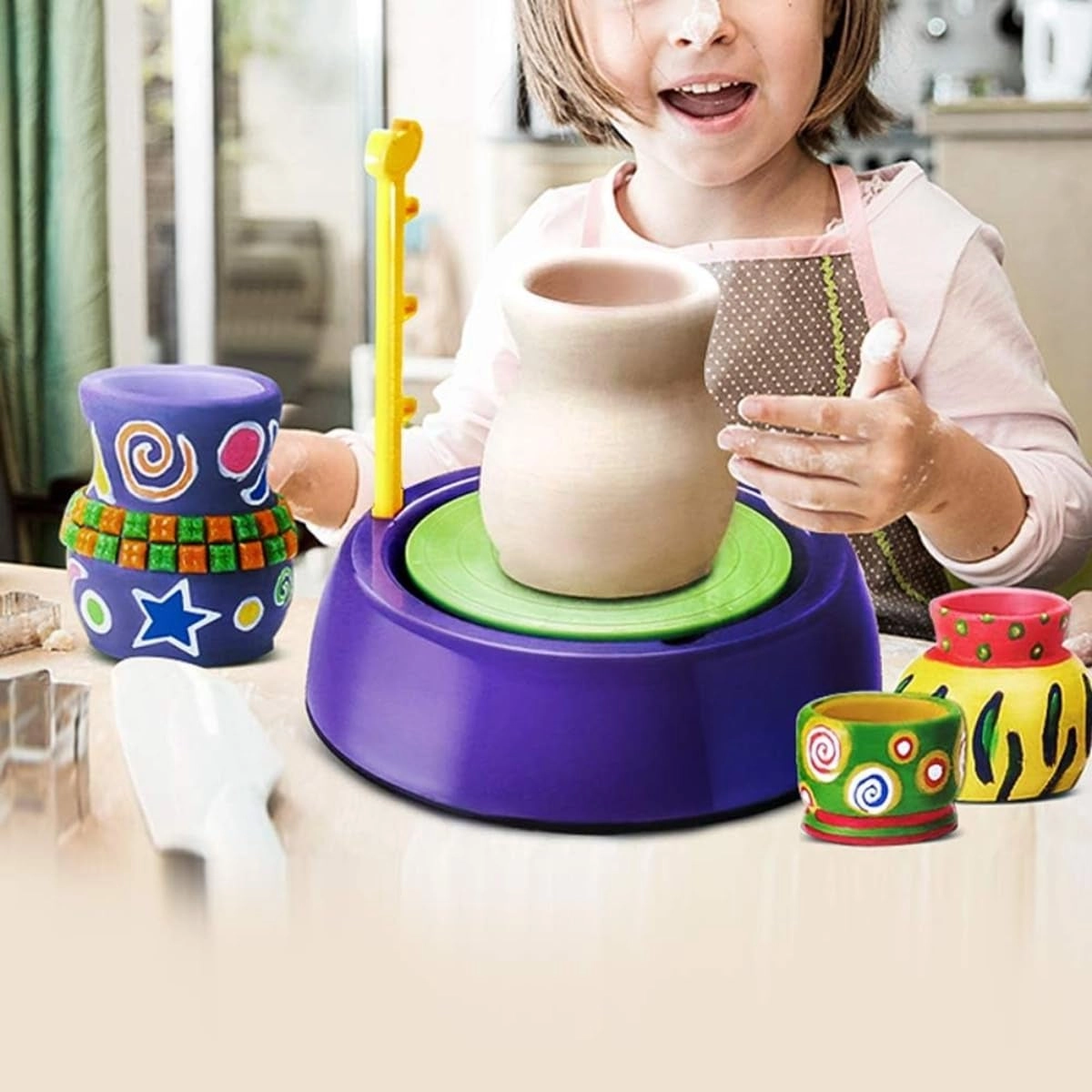 Kids Electric Pottery Wheel - air-dry clay