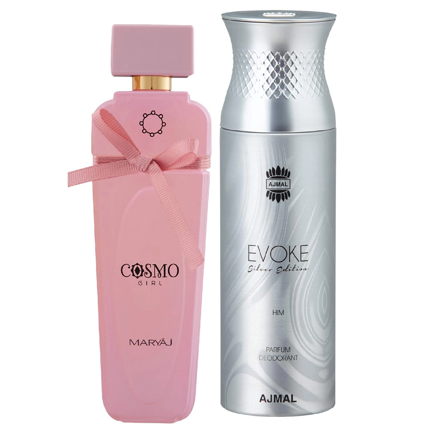 Ajmal Perfume Cosmo Girl - Eau de Parfum 100ml + Evoke Silver Edition - Deodorant 200ml