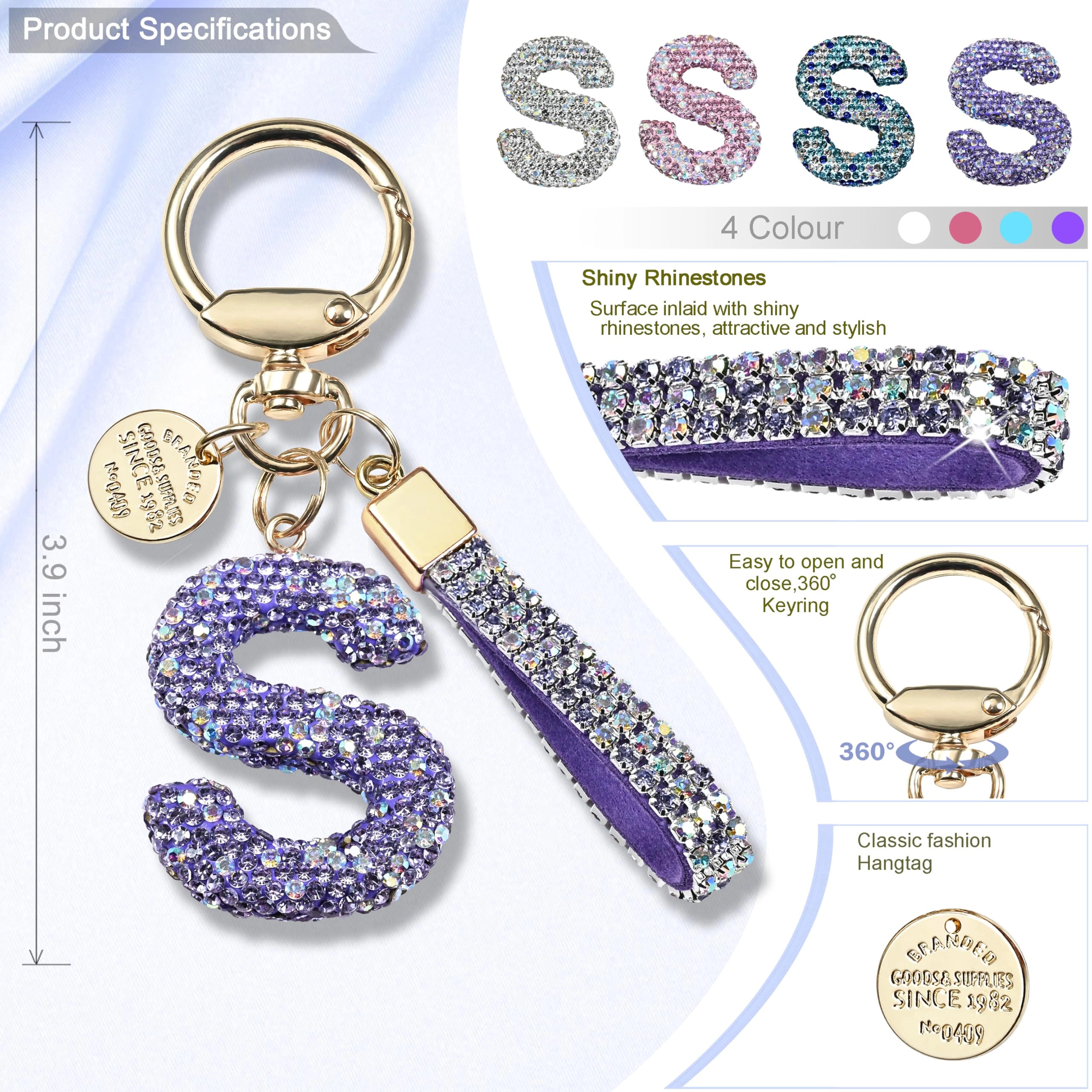 Initial Letter Keychain - Letter
