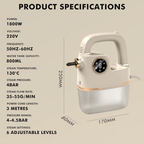 Steam Cleaner - 4.5 bar 800ml