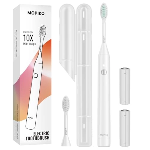 Travel Electric Toothbrush - with Case Sonic Battery Powered