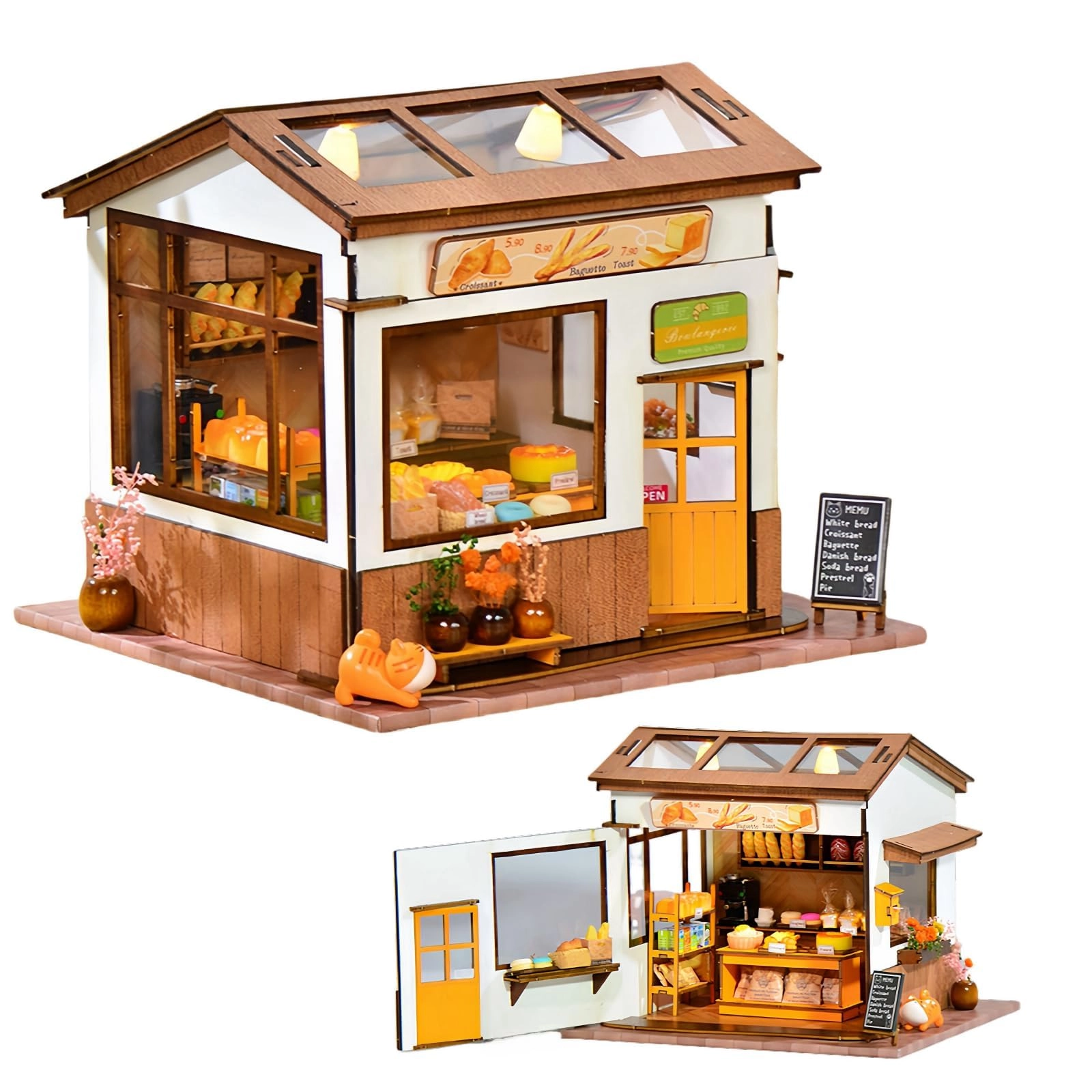 KingStora DIY Miniature Dollhouse Kit - Holiday