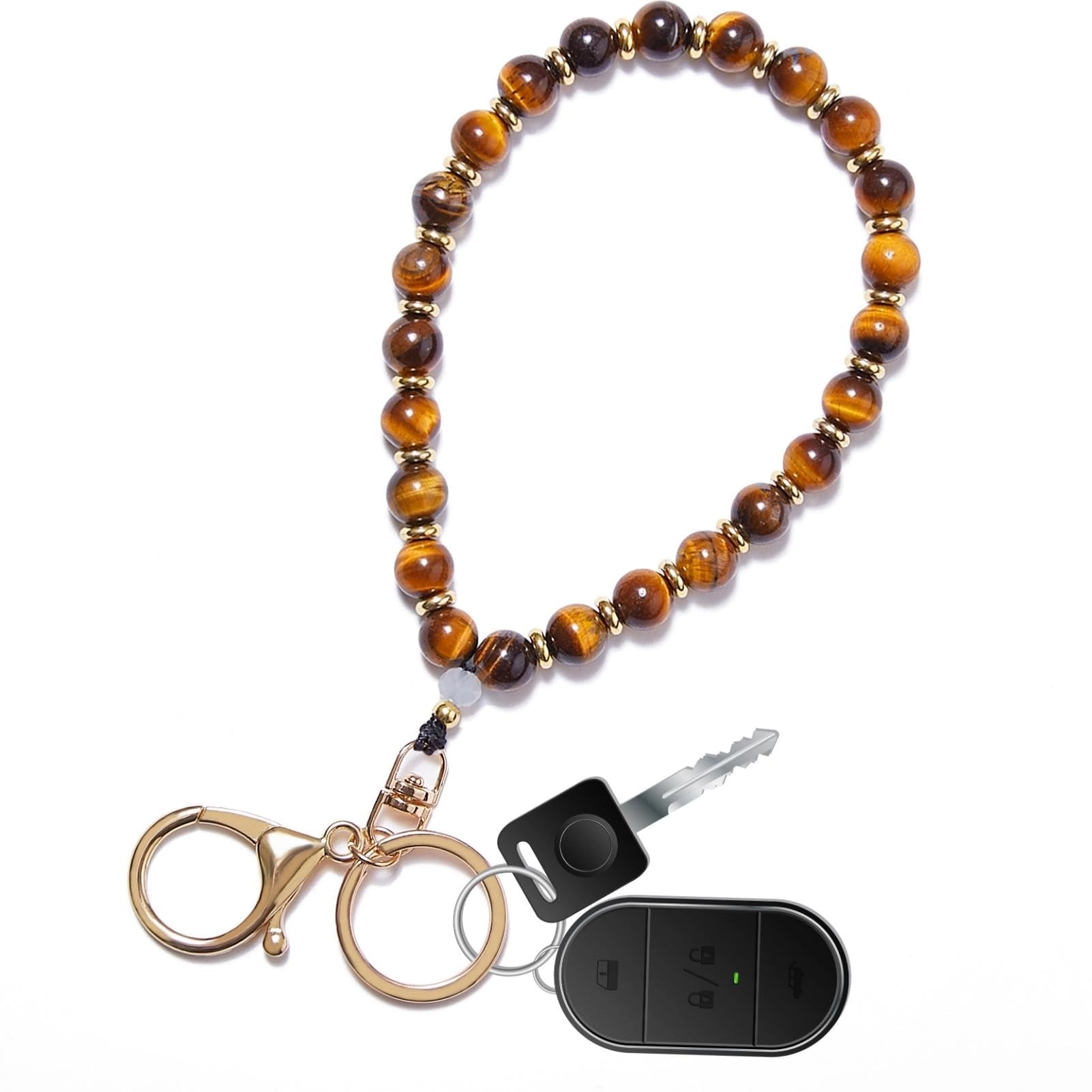 Beaded Keychain Wristlet - crystal keychain