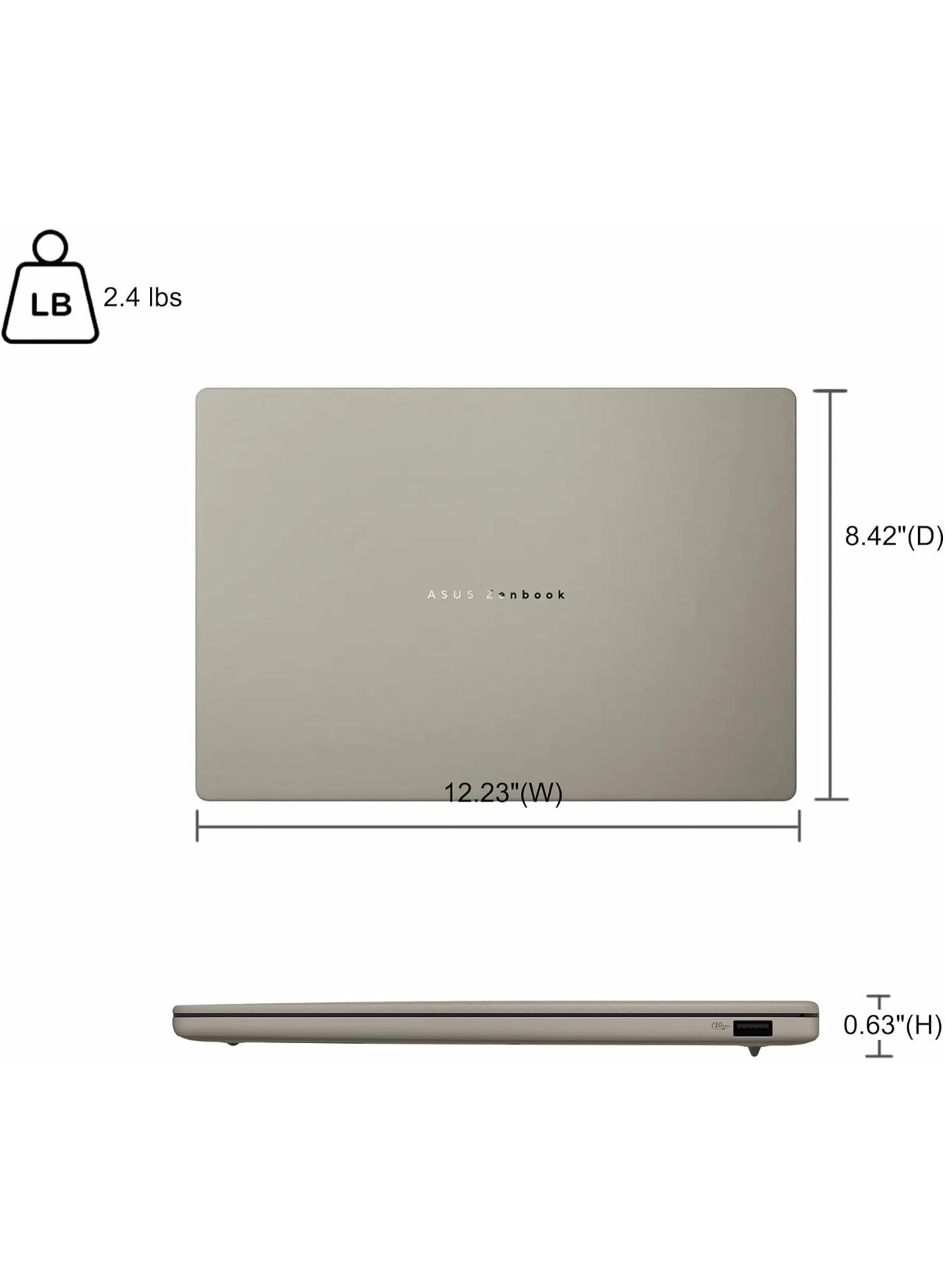 Zenbook A14 UX3407QA - 14'' Snapdragon X Plus 16GB DDR5 1TB SSD