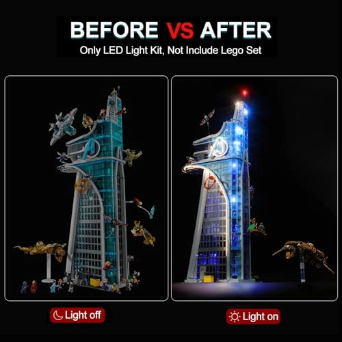 LED Light Kit for LEGO 76269 Marvel Avengers Tower - ABS Copper 1