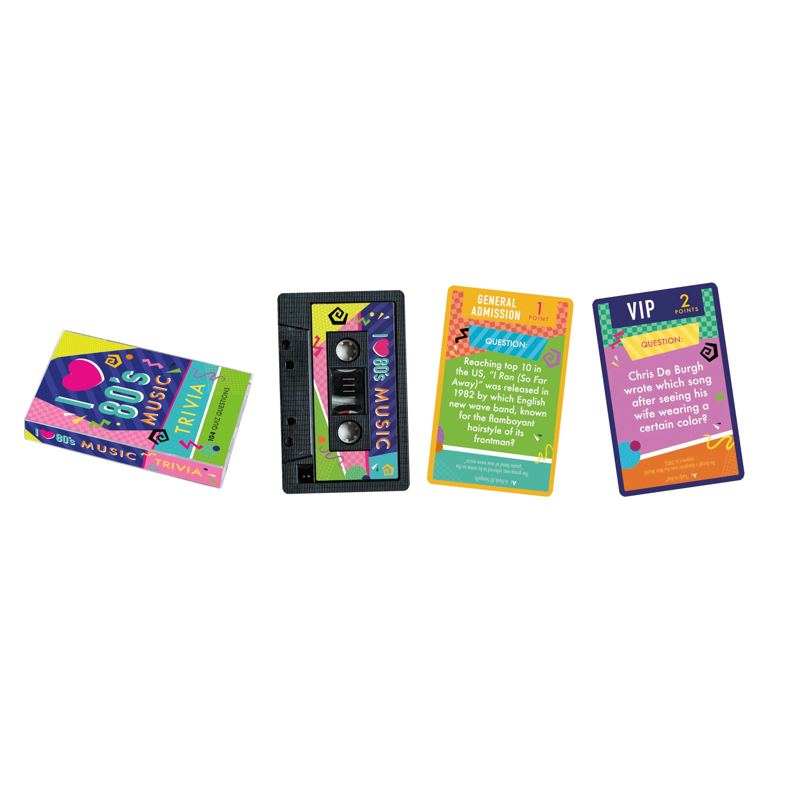 Aquarius '80s Music Trivia - Card Game