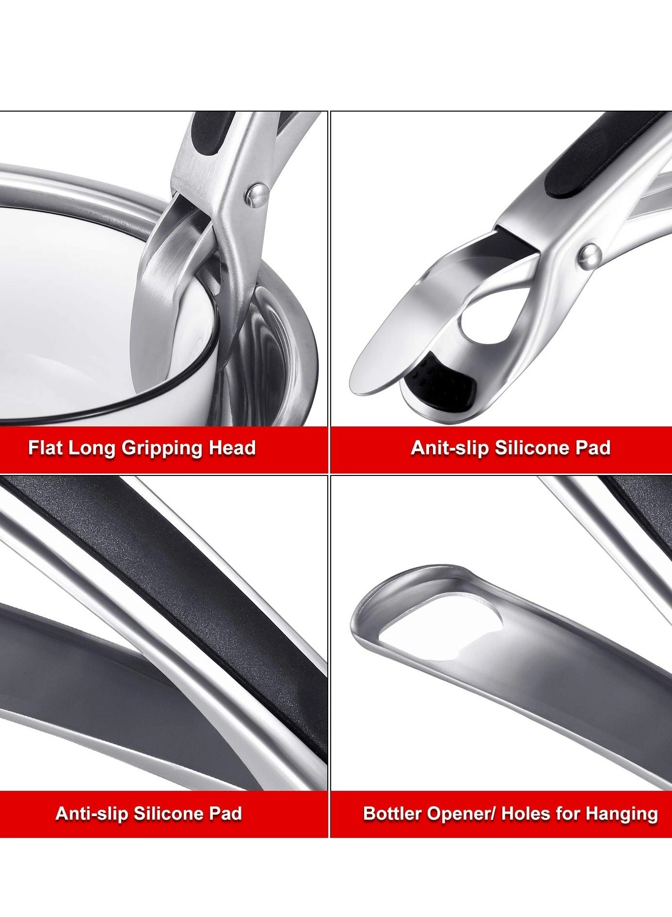 Plate Gripper - Food Grade 18/8 stainless steel 2 piece(s)