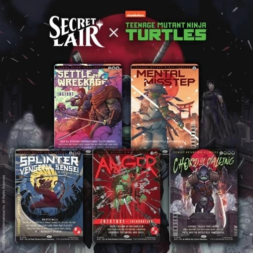 Wizards of the Coast Secret Lair x Teenage Mutant Ninja Turtles: The Last Ronin - 5pcs