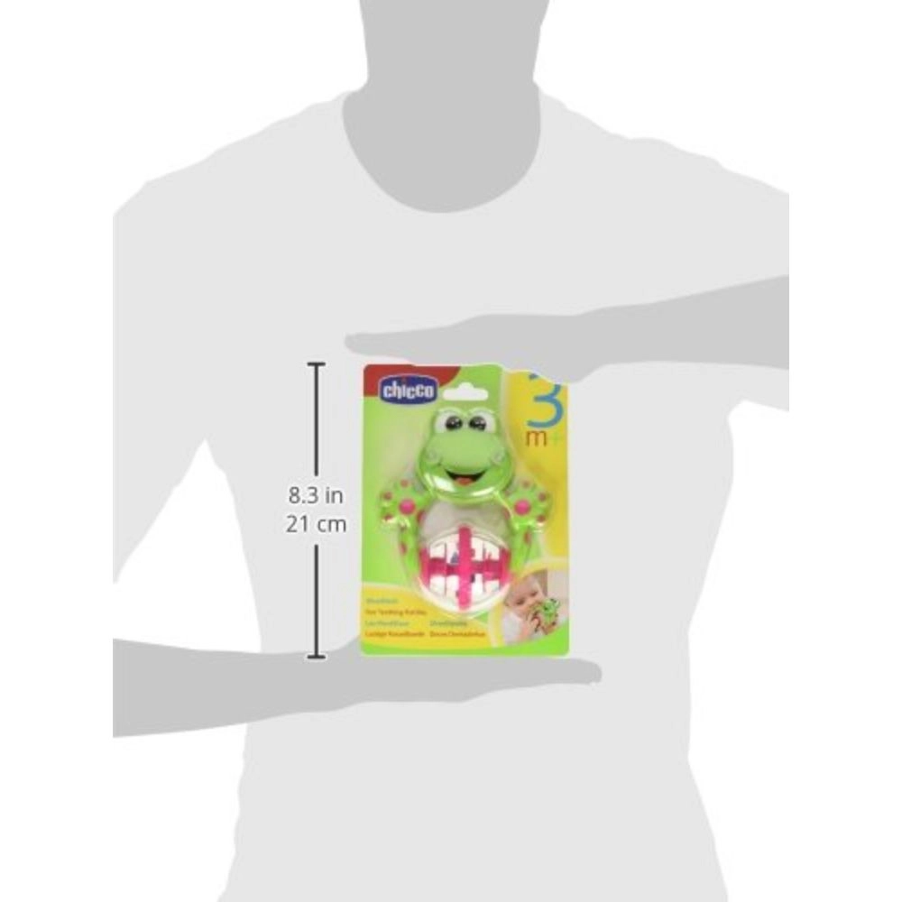 Fun Teething Rattle Frog - 3 months soft plastic