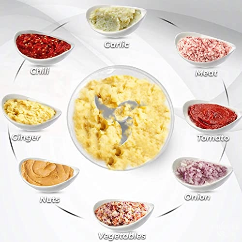 Mini USB Wireless Electric Garlic Chopper - 250 Milliliters USB charging