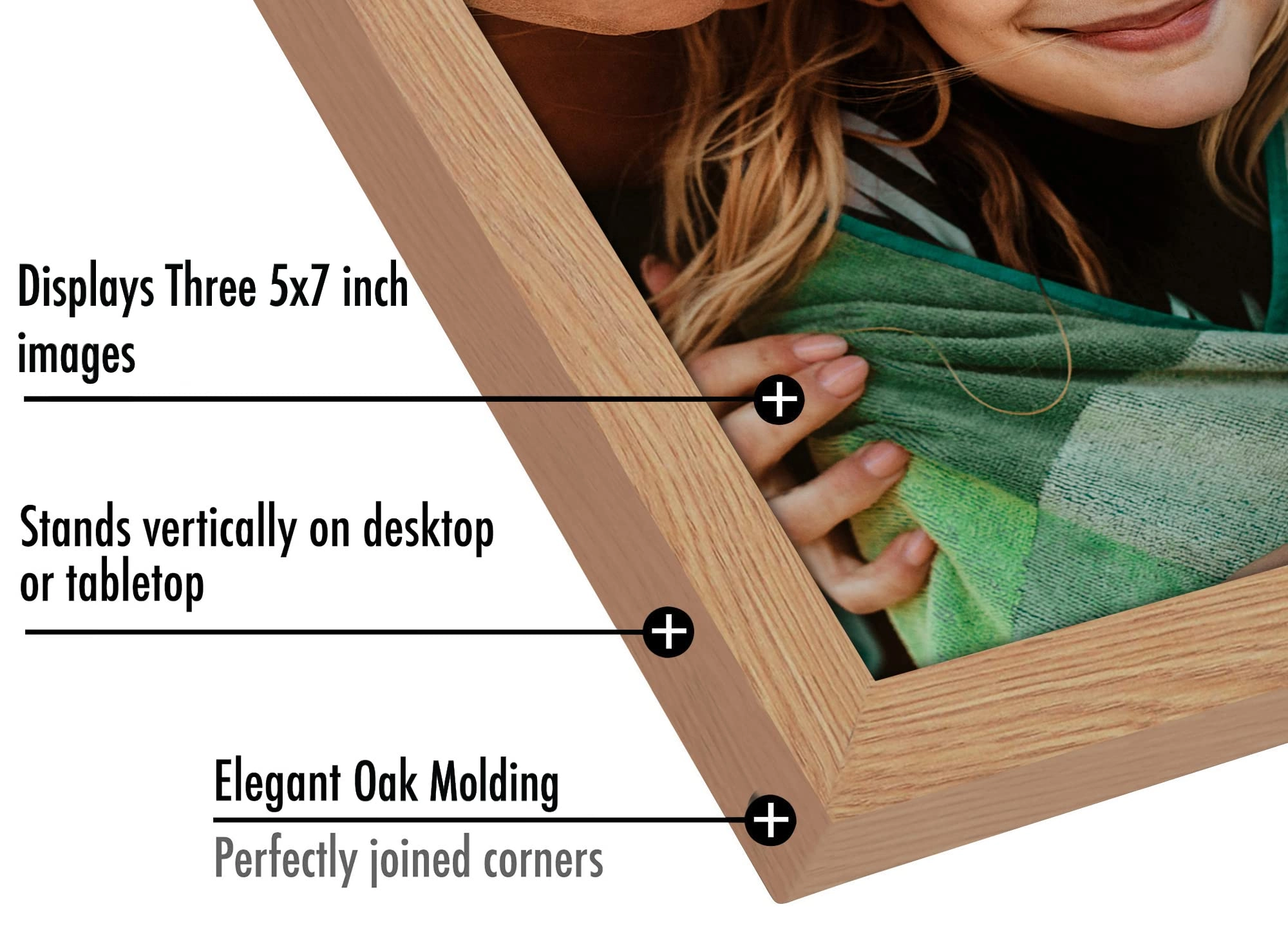 Hinged 3 Picture Frame - 5X7