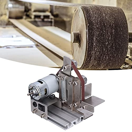 Mini Belt Sander - Aluminum Alloy 9000RPM 10PCS Abrasive Belts (UK Plug)