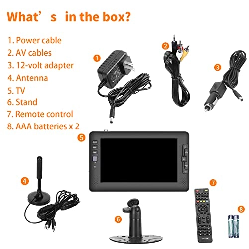 IPS Screen Portable TV - 480p 9"