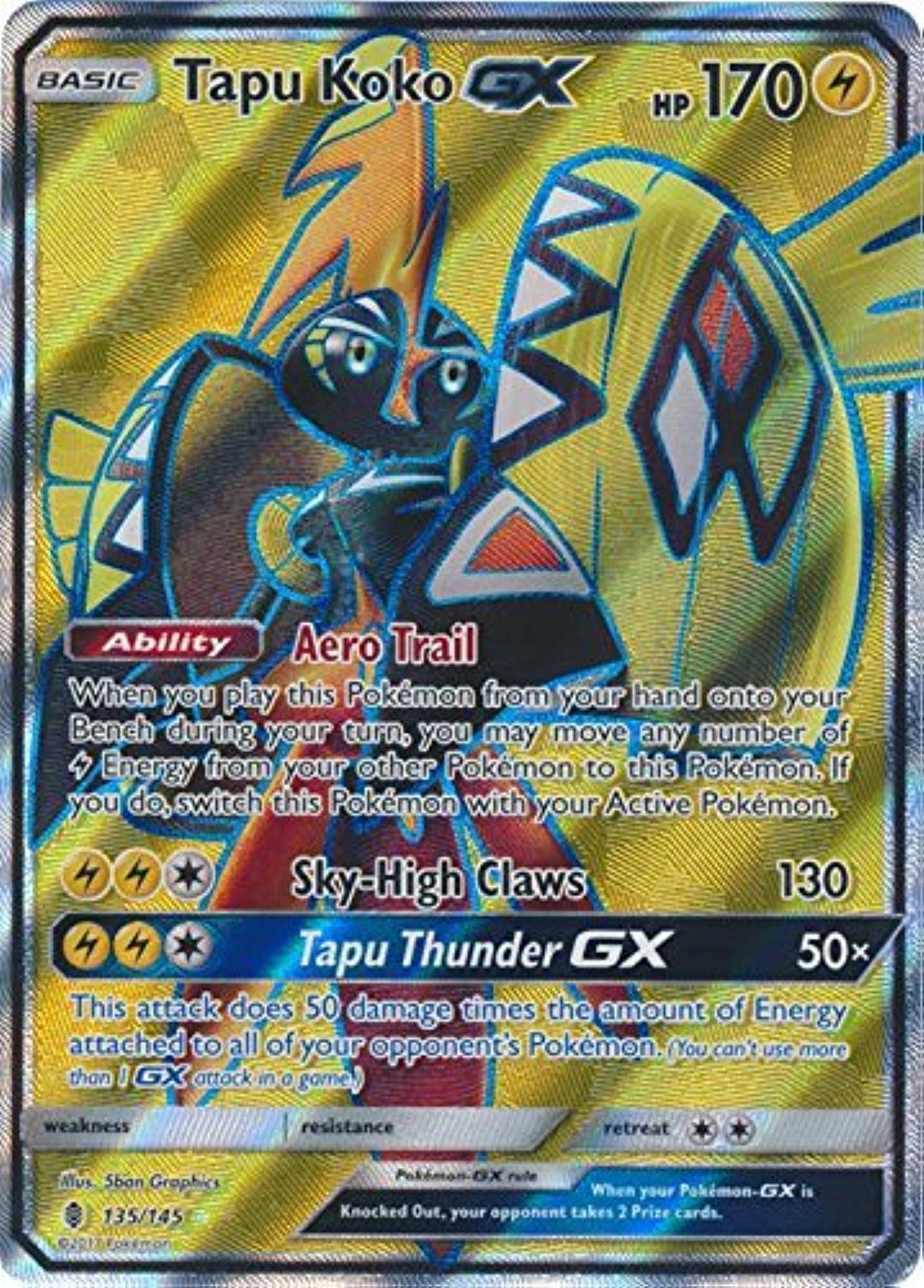 pokemon USA Tapu Koko-GX 135/145