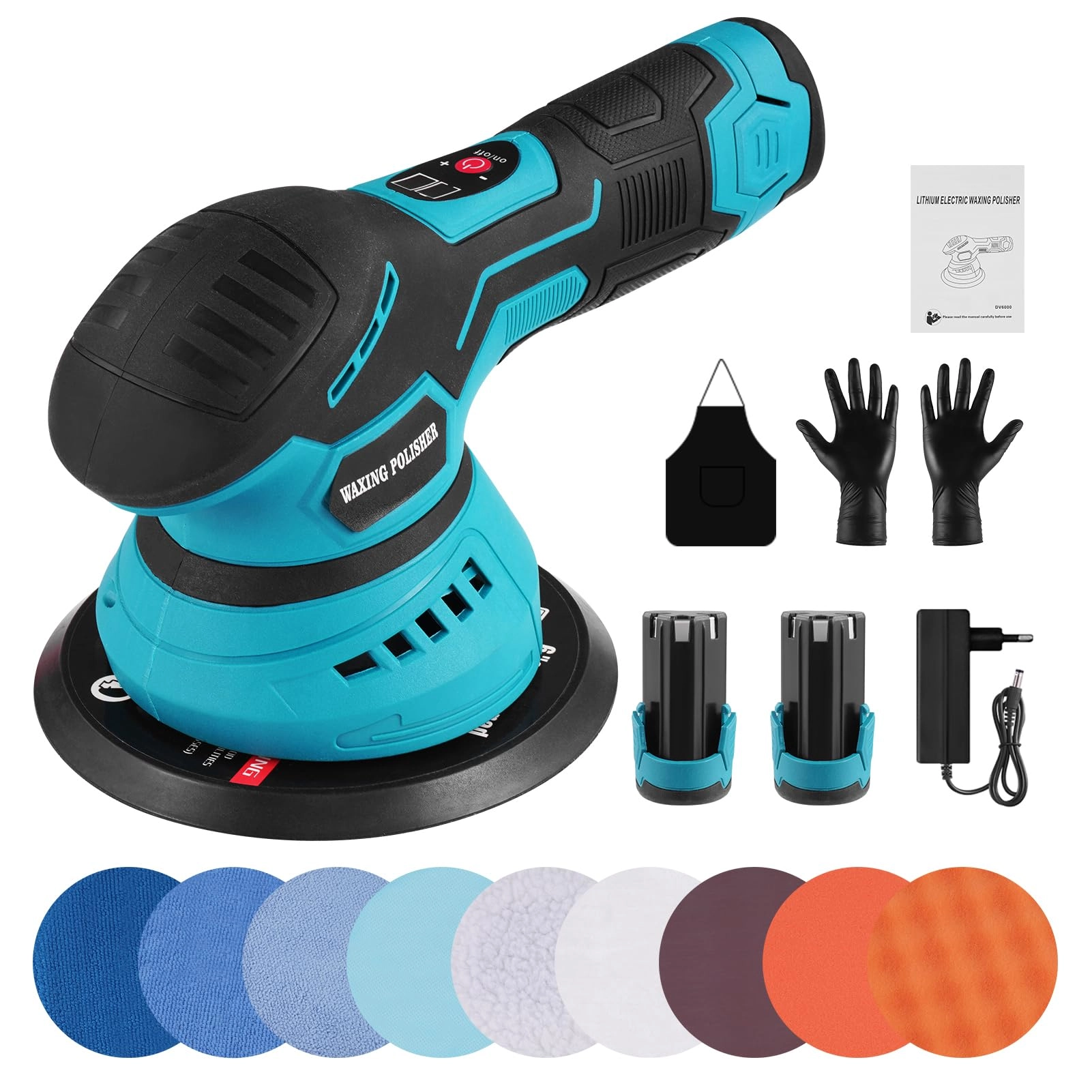 wzto Cordless Car Polisher Kit - 150 millimetres