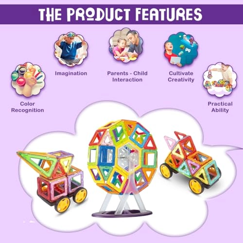 Magnetic Blocks Creative Thinking - 3 years+ 126 pieces