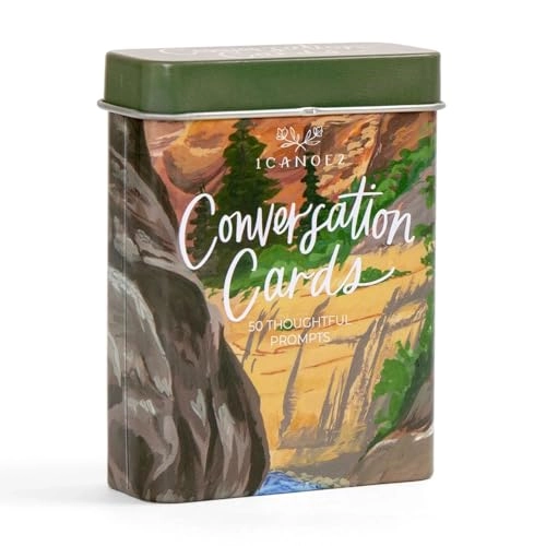 Conversation Cards - 50 Prompts Metal Tin