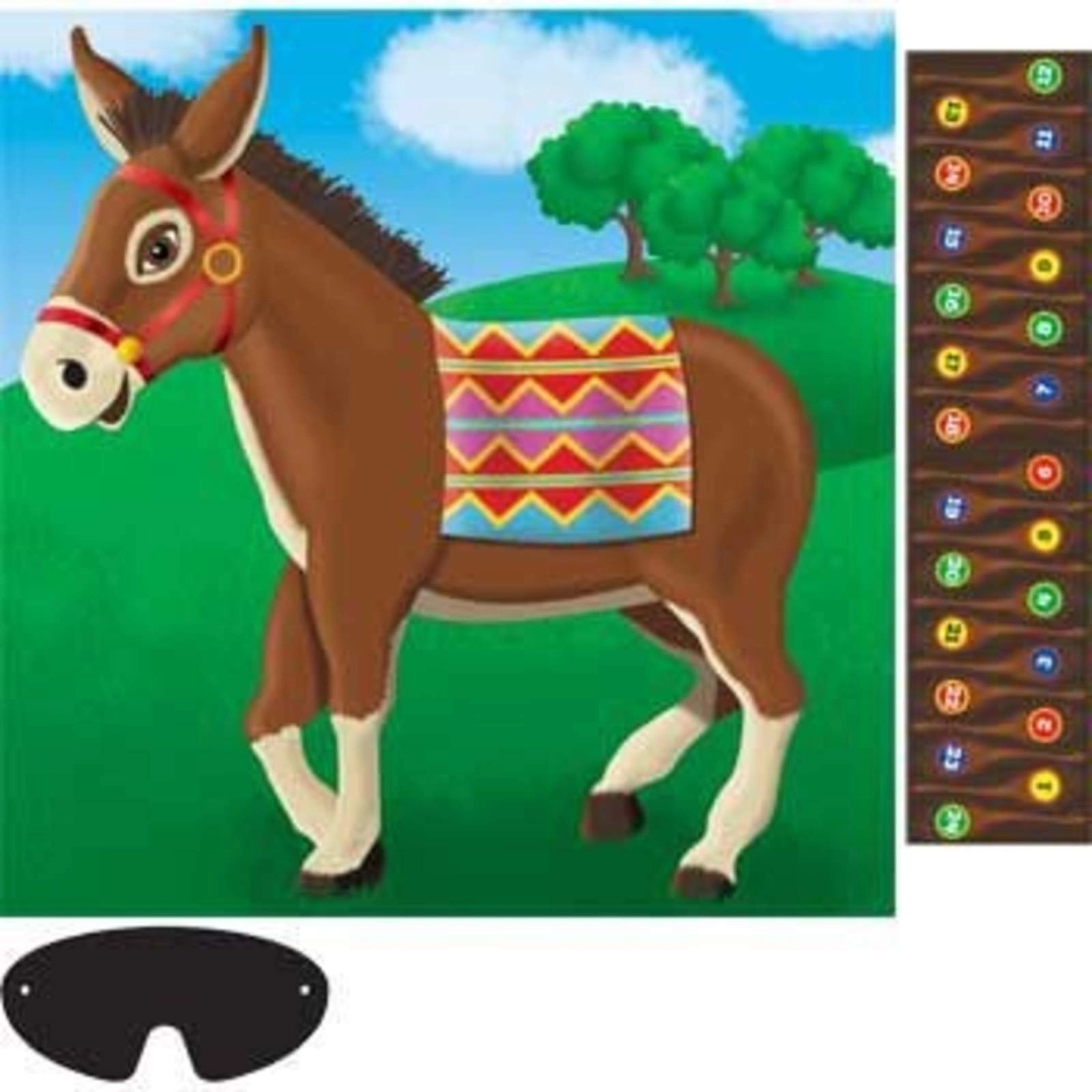 Amscan Pin The Tail On The Donkey - English 4 years and up 4 piece(s)