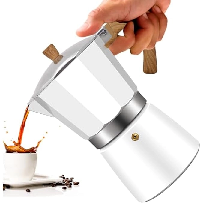 Vaolvpant Moka Pot - 9 Cup Aluminum 450Ml