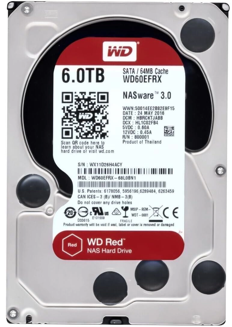 Red 3.5" 5400rpm 64MB SATA 6Gb/s (WD30EFRX) - 3TB