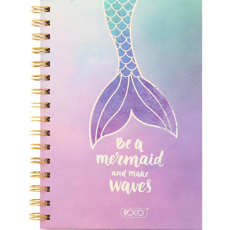 Notebook 19 X 26 cm Spiral - Grid 100 Sheets
