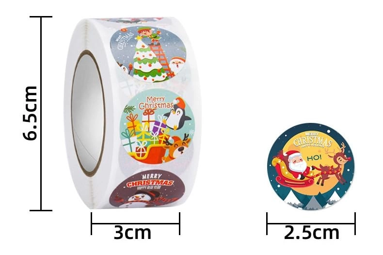 Christmas Stickers - 500pcs
