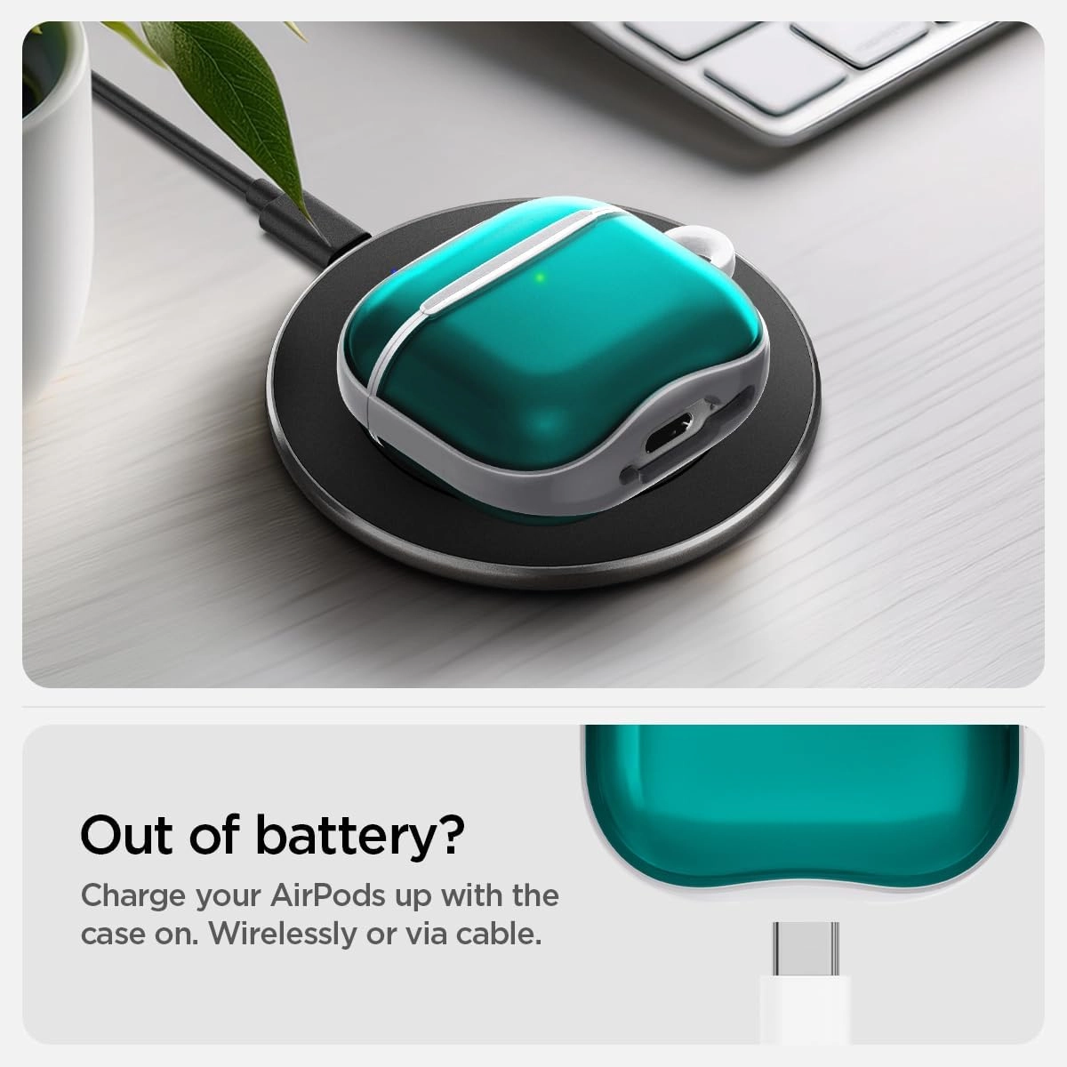 Ultra Hybrid - Earbuds Case for Apple AirPods 4 Wireless Charging Compatible
