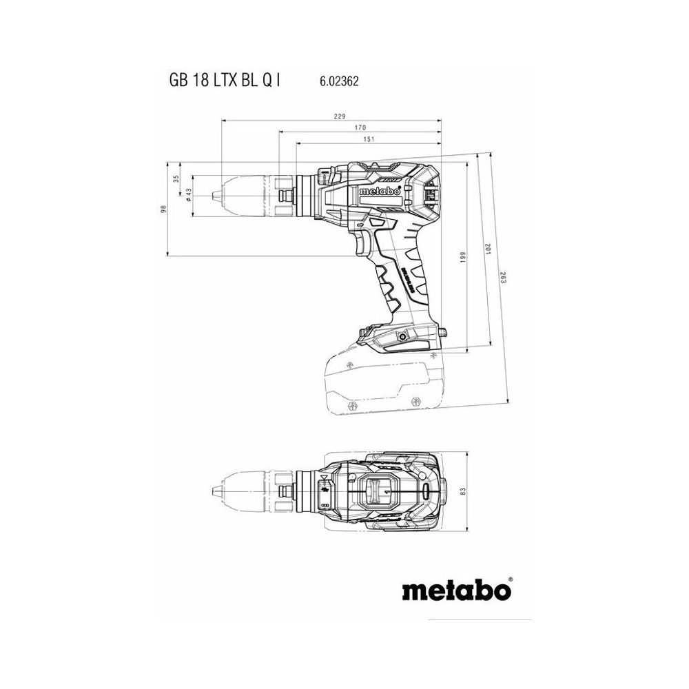 GB 18 LTX BL Q I - 2x5.5Ah