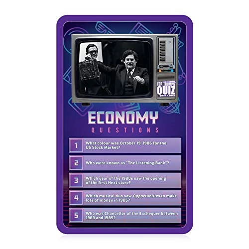 1980s Quiz Card Game-Let's Go Back to The 80s