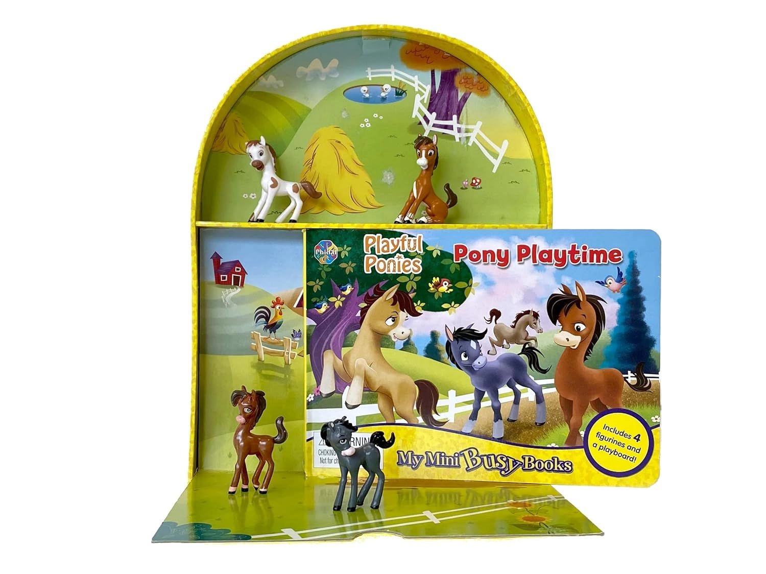 Phidal Playful Ponies Board Book - 3 years+
