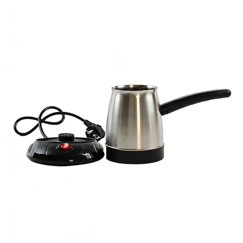 Stainless Steel Coffee Machine, Turkish Coffee Maker, Electric Coffee Maker Coffee Maker, Mocha Maker, Turkish Mocha Cooker, Cezve Made of Stainless Steel, 600 ml Capacity