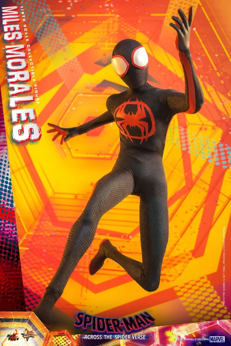 Miles G Morales - Spider-Man: Across the Spider-Verse Sixth Scale Action Figure - LED light-up Prowler gauntlets