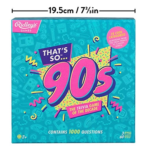 Thats So 90s Trivia Card Game