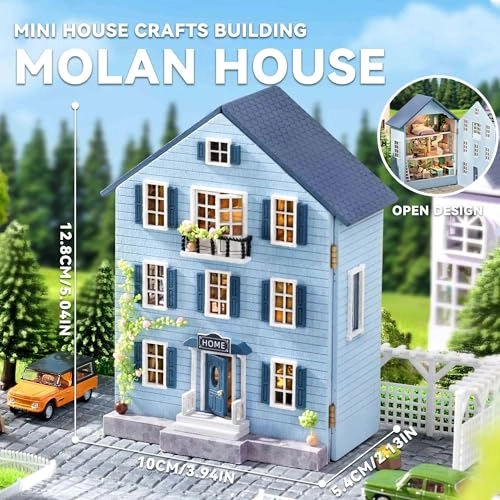Dollhouse Miniature DIY House Kit - Creative Room 1:100
