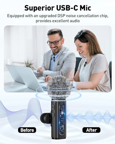 Wireless Lavalier Microphone - 2 Wireless Microphone Transmitters