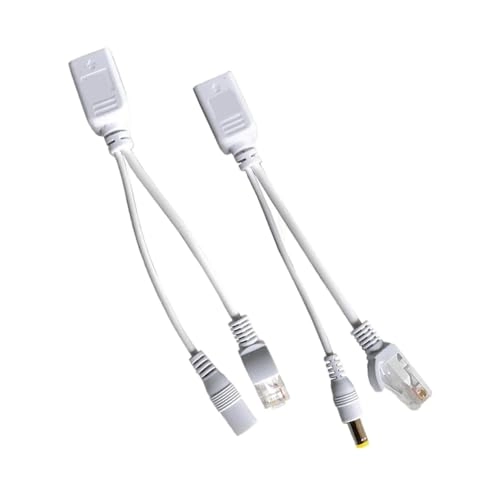 Passive PoE Injector and Splitter Kit - RJ45 DC Plug CAT5/CAT6 Compatible