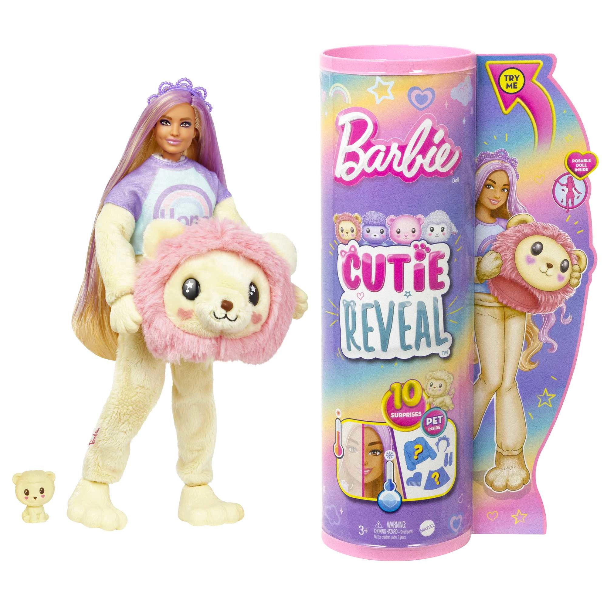 Good Vibes Bear Barbie Fashion Doll - Cutie Reveal Care Bears Series 2 10 Surprises Ages 3+